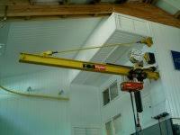 Small gantry cranes can be used on building sites to lift bags of concrete, pallets of lumber or any miscellaneous parts that are too big to lift by hand. Personal Garage Hoist Gantry Cranes The Garage Journal