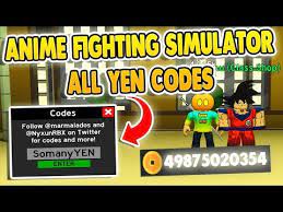 Anime fighting simulator codes (working). New 3 Secret Yen Codes Anime Fighting Simulator Roblox By Xd Studio