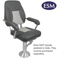 High back folding boat seat pedestal mount boat seat with hold down strap boat seat folds flat and can be strapped shut factory grade replacement no other boat seat manufacturer offers this level of service because no other manufacturer uses the same quality of materials. Deluxe Boat Seats Australia Boat Seats Deluxe Helmsman Seats Escaping Outdoors