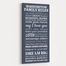 September is a month you'll hear a bunch of family memories. Family Rules Canvas Wall Art Say Please And Thank You 365canvas