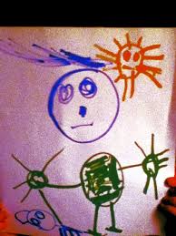 A Person In The Sun Drawn By Penny 3 Years Old Art My Kid Made Kidart Art For Kids Old Art Art