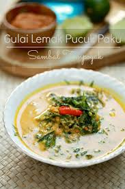 Masam Manis Gulai Lemak Pucuk Paku Sambal Tempoyak Malaysian Food Malay Food Savoury Food