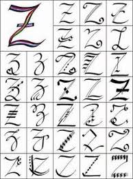 The Letter Z Font Google Search Z Tattoo Letter Z Lettering