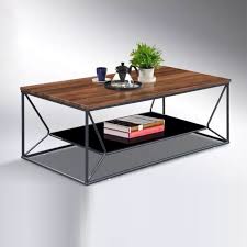 Metal frame coffee table should always look refreshing, unique and elegant, as that is where you would sit for a fresh cup of coffee and feel rejuvenated. Wls C1461 Wood Top With Metal Frame 1 2m Coffee Table Furnituredirect Com My