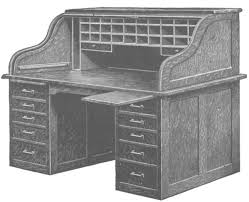 Rolltop desks are a classic pedestal desk design with a sliding tambour door and a series of drawers, shelves, and cubbies. The Project Gutenberg Ebook Of Mission Furniture How To Make It Part I By H H Windsor