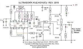 Ultrasonik Kus Fare Kovucu Devre Semasi 2020 Devre Semasi Fareler Elektronik Devre