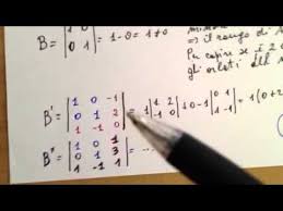 Questo significa che per calcolare il determinante di una matrice di ordine $n$ bisogna. Calcolo Del Rango Di Una Matrice Di Tre Righe E Quattro Colonne Youtube