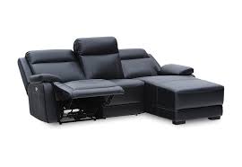 Discover the range online or in store today! Black San Marco Leather 3 Seater Chaise Amart Furniture