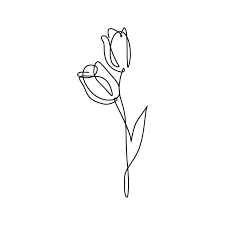 We also have listed here outline images of floral designs, plants, flower vase, flower pot for use in your dogwood flowers, durability easy flower drawings, flower. Continuous Line Art Drawing Of Minimal Flower Hand Drawn Vector Illustration Single One Design Symbol Outline Sketch Png And Vector With Transparent Backgrou Line Art Flowers Line Art Tattoos Line Art