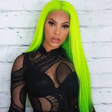 Black And Green Bob Wig Neongreen Bob Wig Frontal Lace 100 Virgin Human Hair Straight Lace Front Wigs Wig Hairstyles Green Wig