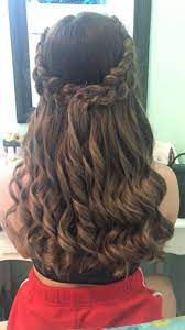 Homecoming Hair Half Up Homecoming Hairstyles Hair Braids With Curls
