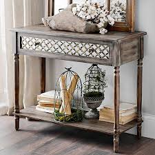 Distressed Rustic Mirrored Console Table Kirklands Mirrored Console Table Kirkland Home Decor Decor