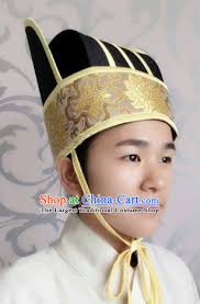 Chinese Han Dynasty Official Clothing Ancient Minister Costumes and Hat  Complete Set
