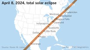 Path map, animation, and local times. Path Of The 2024 Total Solar Eclipse A True North American Eclipse Mapporn