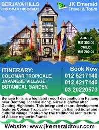 Check spelling or type a new query. Berjaya Hill Used To Called As Bukit Tinggi Resort When It Was First Launched The Main Attractions Are Colmar Malaysia Tour Cheap Travel Packages Travel Tours