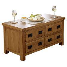 The orrick rustic solid oak 4 drawer storage coffee table is destined to be a talking point with its artisanal rustic styling and golden tones. The Furniture Market Rustic Oak 4 Drawer Storage Coffee Table Buy Online In Angola At Angola Desertcart Com Productid 96280927