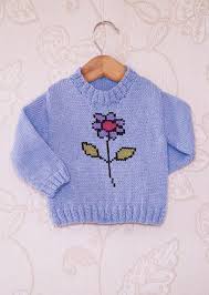 More images for intarsia floral pattern » Intarsia Flower Chart Childrens Sweater Knitting Pattern By Instarsia