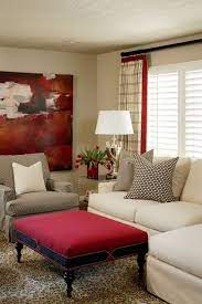 Ottoman Detail Living Room Designs Home Living Room Red