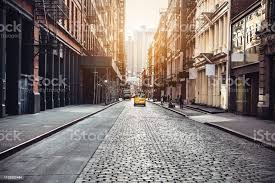 Photo Libre De Droit De New York City Manhattan Soho Rue A Lheure Du Coucher Du Soleil Fond Banque D Images Et Plus D Images Libres De Droit De New York City Istock