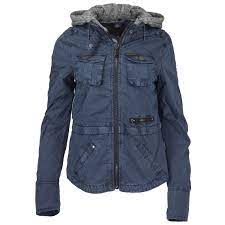 Khujo damen jacke nuyded2 übergangsjacke aus baumwolle mit kunstlederpaspeln und großer kapuze. Khujo Damen Ubergangsjacke 94fashionstore