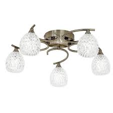 Al02 flush mount ceiling light, which features simple and stylish design, that a best interior lighting deisgn ideas. Boyer 5 Arm Antique Brass Plate Flush Ceiling Light Boyer 5ab Tiffany Lighting Direct