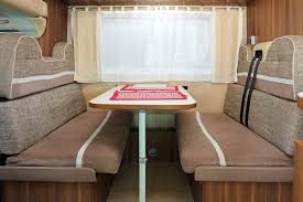 With these handy sets, you move your table and the back cushions and you're ready to sleep the night away! Rv Dinette Furniture Options See Booth And Chairs Ideas Here