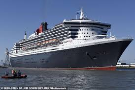 The queen mary ii arrives in the port of liverpool. British Passengers On The Queen Mary 2 Told To Disembark Only Part Way Through 68 000 99 Day Cruise Daily Mail Online