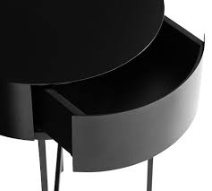 Black nightstands & bedside tables : Jean 16 Round Metal Nightstand Pottery Barn