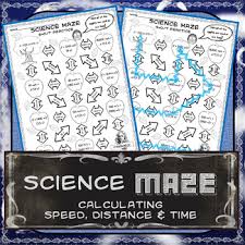 Science Maze Calculating Speed Distance Time Practice Calculating Force Calculating Speed Newtons Third Law Of Motion