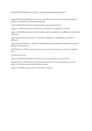 (publicata in monitorul oficial nr. 2