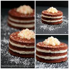 You can make a red velvet cake with different ingredients which gives them a different flavor. Red Velvet Mini Kuchen Feed Me Up Before You Go Go