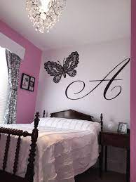 Black Butterfly Mural Hand Painted In Hamilton On About Murals Girl Bedroom Walls Girls Bedroom Wallpaper Bedroom Wall Paint