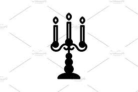 Black And White Candlesticks Clipart Web Line Icon Candlestick Black Line Icon Candlesticks Icon