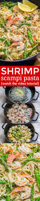 Shrimp Scampi Pasta With Asparagus Video Natashaskitchen Com Recipes Scampi Pasta Diy Food Recipes
