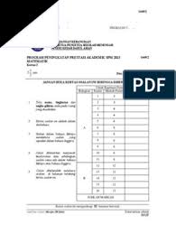 Spm Matematik Kedah Percubaan Pdf