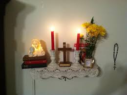 God's name is now in our foreheads (rev. Home Altar Wikipedia