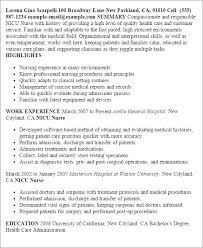 Nicu Nurse Resume Template Best Design Tips Myperfectresume