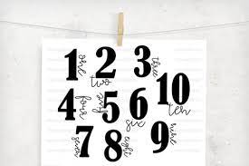 Download Free Svg Family Numbers Set 1 10 Digital Cutting File Free Svg File Download