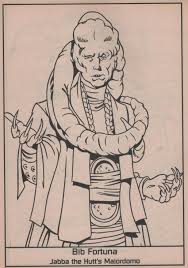 Bib Fortuna Jabba The Hut S Majordomo Tomado Del Libro Para Colorear Star Wars Heroes Villains My Coloring Pages For Kids Star Wars Colors Star Wars Art