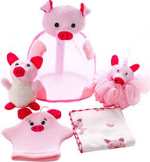 Much like with a baby girl's shower, starting with the colors you want to utilize for a baby boy's shower is the way to go. Buy Baby Bath Sponge Exfoliating Loofah Animal Bath Mitt Pig Bathing Toy For Kids Baby Shower Favor Bags Online In Kazakhstan B08s7g3m1x