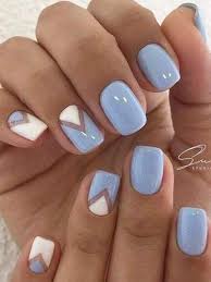 Cool Light Blue Nail Design Bluenail Light White Nails Bluenails Trendy Nails Nail Designs Spring Diy Nails