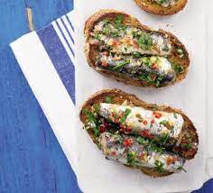 Spanish Sardines On Toast Recipe Sardine Recipes Bbc Good Food Recipes Recipes