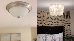 Sold per yard, decorative, open link, gothic cathedral chandelier chain, steel chain with black finish. This Viral Tiktok Shows How To Cover Flush Mounts With A Chandelier Diy