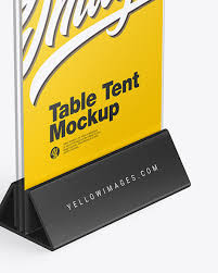 Download 1,700+ royalty free desk mockup vector images. Glass Table Tent Mockup In Stationery Mockups On Yellow Images Object Mockups