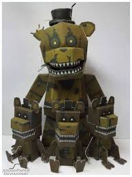 Five Nights At Freddy S 4 Nightmare Freddy Free Papercraft Download Http Www Papercraftsquare Com Five N Paper Crafts Five Nights At Freddy S Fnaf Crafts