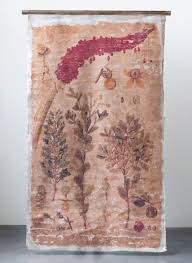 Large wall art, wood sculpture, wood wall art, orange, red, grey, abstract art, home decor, office art, modern art, reclaimed wood art. Huge Botanical Scroll Wall Decor Antique Farmhouse