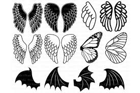 Download Angel Wings Svg Bat Wings Monarch Butterfly Wing Svg Files Etsy In 2020 Butterflies Svg Butterfly Wings Monarch Butterfly PSD Mockup Templates
