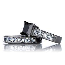 Glamour And Cheap Black Diamond Wedding Ring Sets For Great Wedding Coup Black Diamond Wedding Rings Black Diamond Wedding Rings Sets Black Wedding Ring Sets