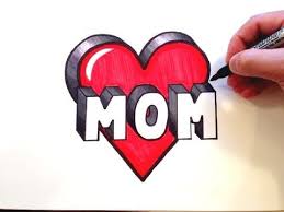 How To Draw Mom In A Heart 3d Youtube In 2020 Happy Mothers Day Messages Mom Cards Happy Mothers Day Poem