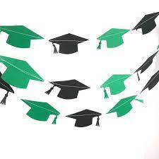 Graduation Cap Party Garland Class Of 2021 Party Decorations Etsy Party Garland Graduation Cap Party Decorations